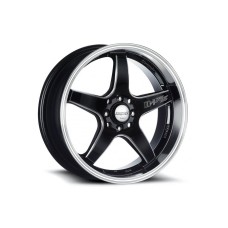 LENSO D1-RS 17x7.0 5x100 OR 5x114.3 ET40 BLACK POLISHED